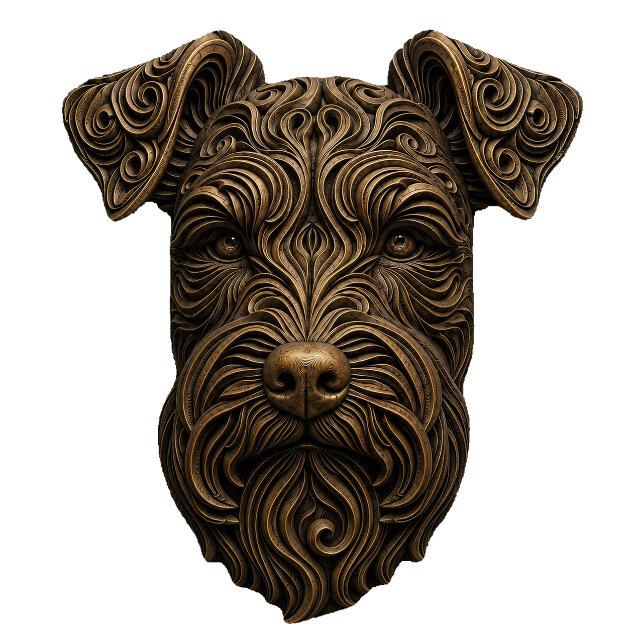 Miniature Schnauzer bust