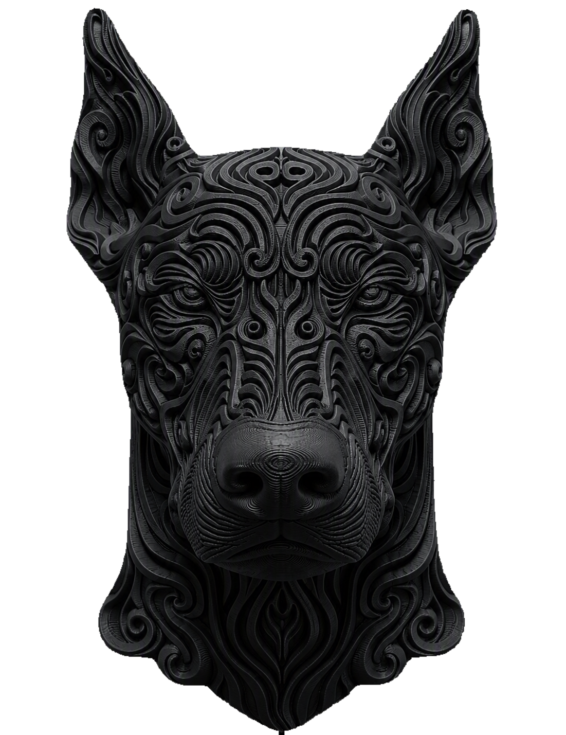 Doberman Cropped ear bust