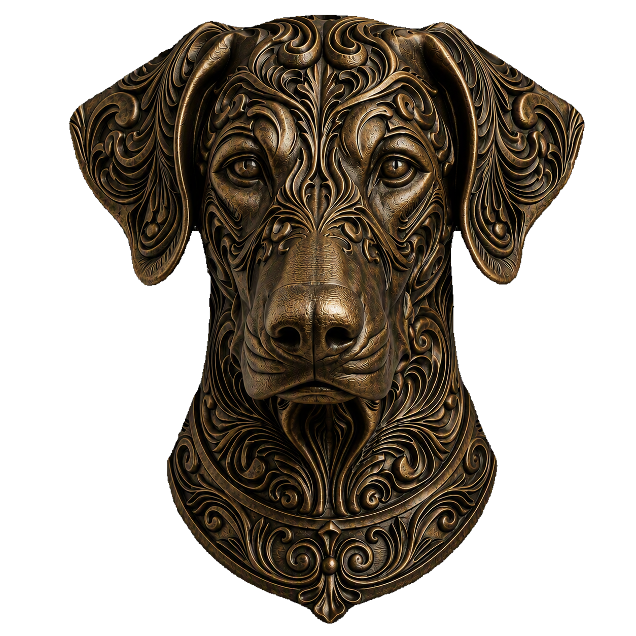 Doberman Full ear bust