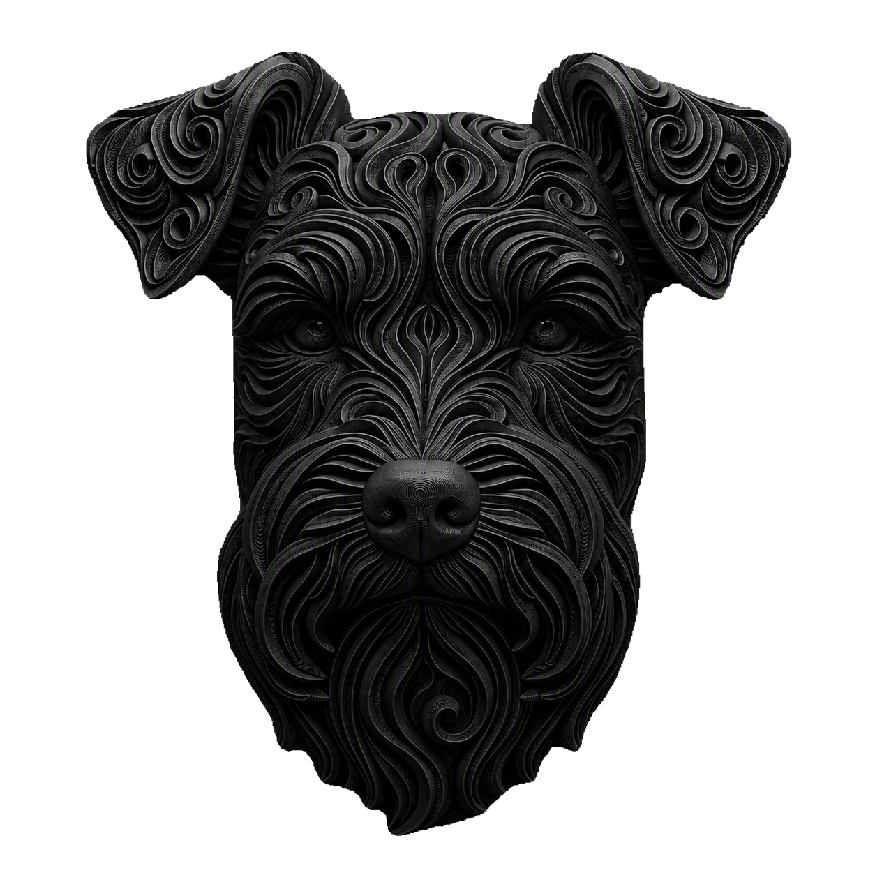 Miniature Schnauzer bust